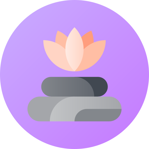 meditación Flat Circular Gradient icono
