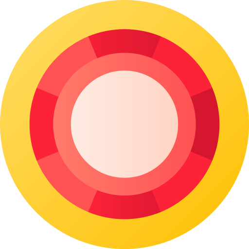 gioco d'azzardo Flat Circular Gradient icona