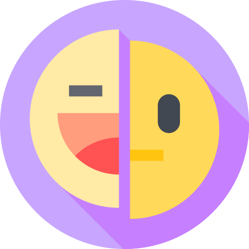 Mood swings Flat Circular Flat icon