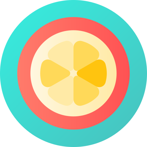 gezond eten Flat Circular Gradient icoon