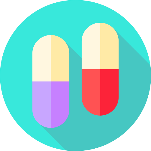 Pills Flat Circular Flat icon