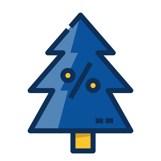 Christmas tree Mangsaabguru Lineal Color icon