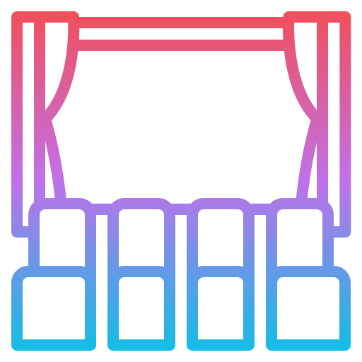 bioscoop Iconixar Gradient icoon