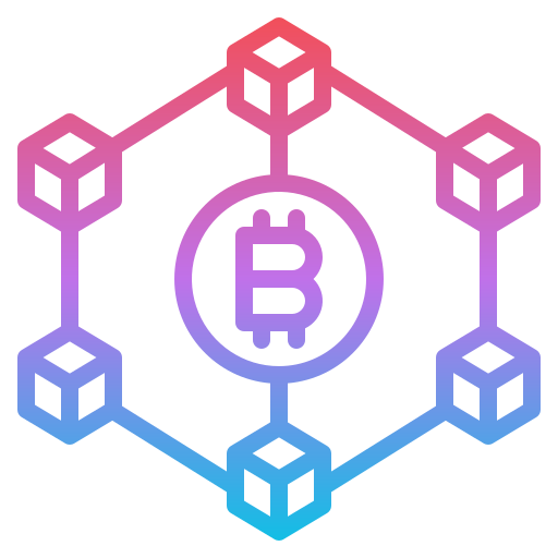 Blockchain Iconixar Gradient icon