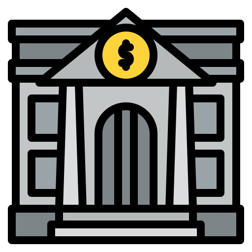 은행 Iconixar Lineal Color icon