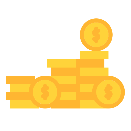 Stack of coins Iconixar Flat icon
