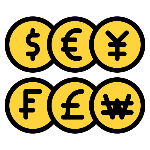 валюта Iconixar Lineal Color иконка