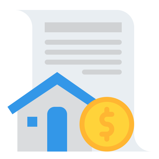 Mortgage loan Iconixar Flat icon