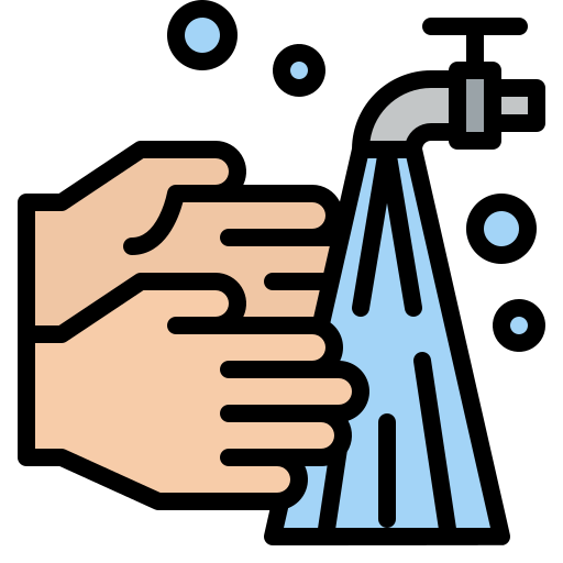 Hand washing Iconixar Lineal Color icon