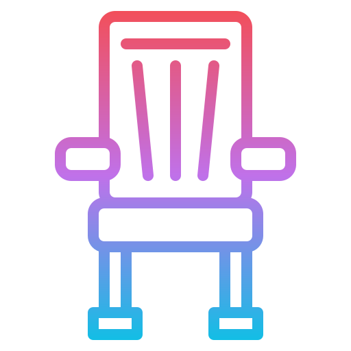 bioscoop stoel Iconixar Gradient icoon