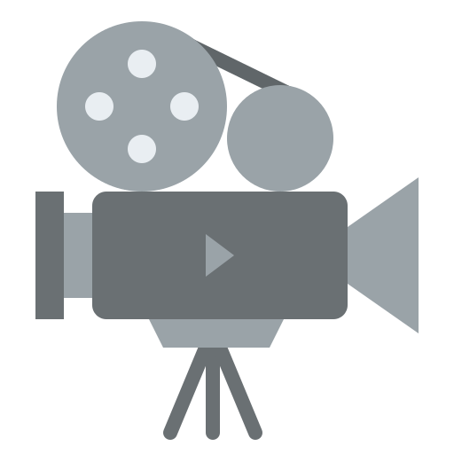 Movie camera Iconixar Flat icon