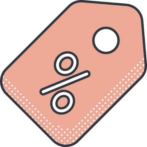 割引 Detailed Offset Lineal color icon