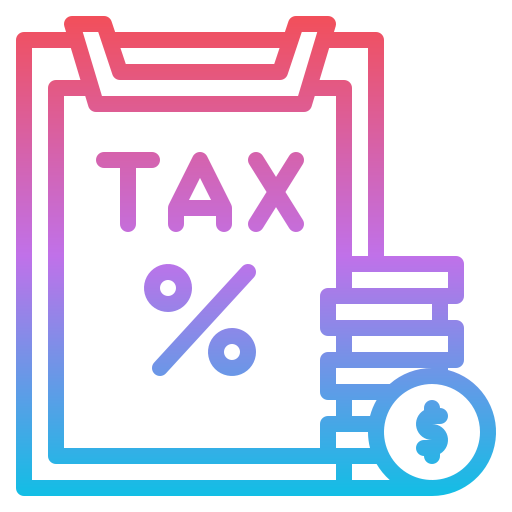 Tax Iconixar Gradient icon