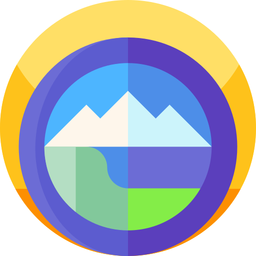 アラスカの紋章 Geometric Flat Circular Flat icon