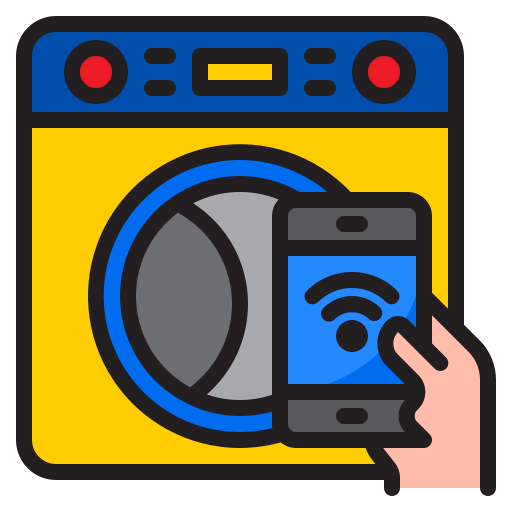 Washing machine srip Lineal Color icon