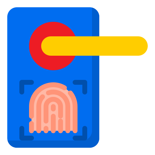 smart lock srip Flat icon