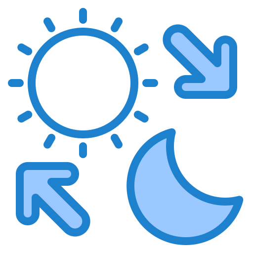 dzień i noc srip Blue ikona