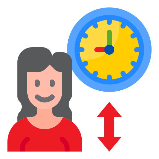 Time management srip Flat icon