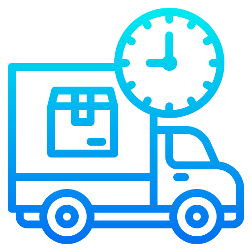 Delivery truck srip Gradient icon