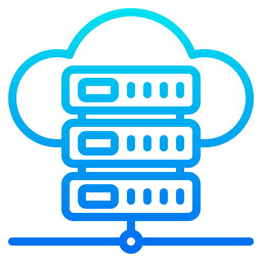 server cloud srip Gradient icona