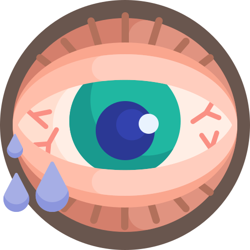 Red eye Detailed Flat Circular Flat icon