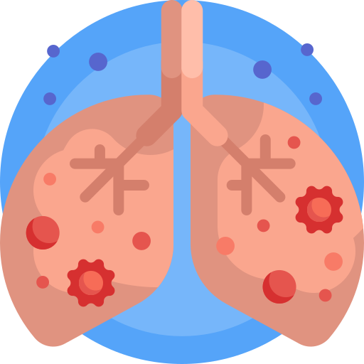 Lungs Detailed Flat Circular Flat icon