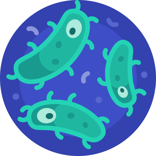 Bacteria Detailed Flat Circular Flat icon