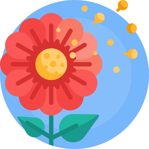 pyłek kwiatowy Detailed Flat Circular Flat ikona