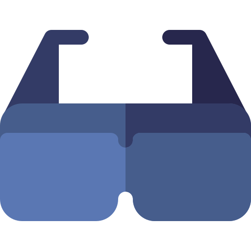 lunettes virtuelles Basic Rounded Flat Icône