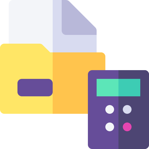 Accounting Basic Rounded Flat icon