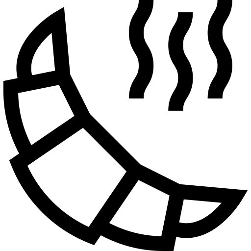 rogalik Basic Straight Lineal ikona