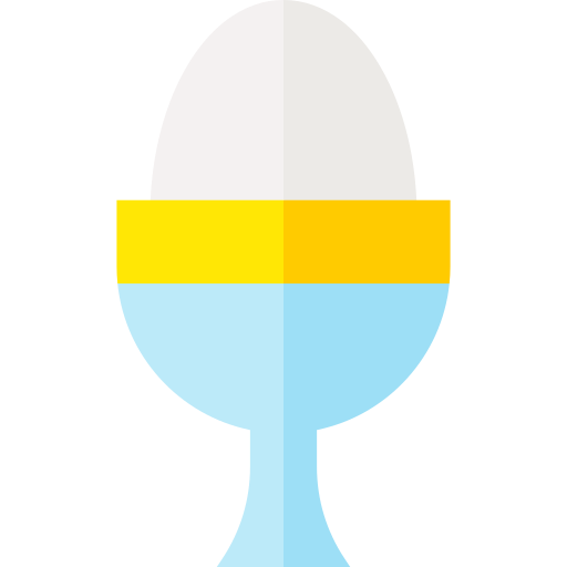 삶은 달걀 Basic Straight Flat icon