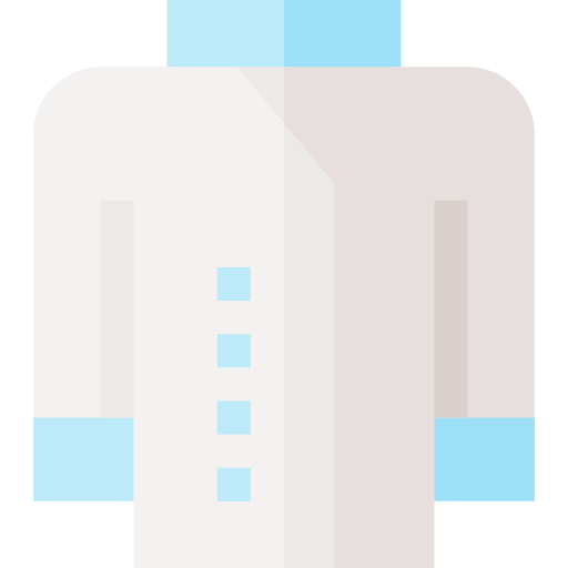 uniforme da chef Basic Straight Flat icona