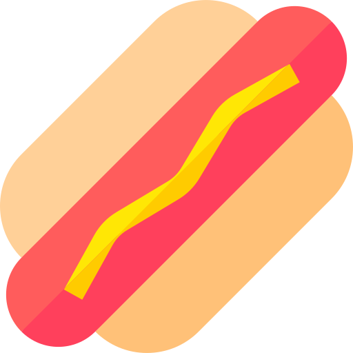 Hot dog Basic Straight Flat icon