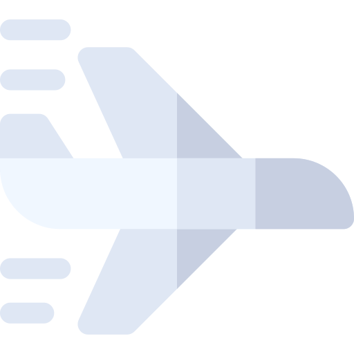 Частный самолет Basic Rounded Flat иконка