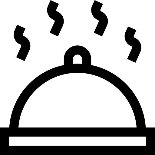 plateau de nourriture Basic Straight Lineal Icône