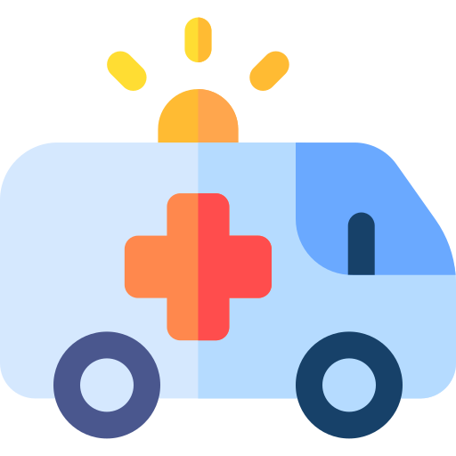 ambulancia Basic Rounded Flat icono