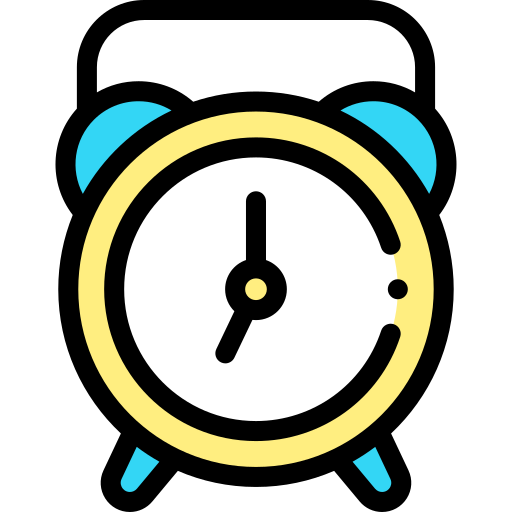 Clock Detailed Rounded Lineal color icon