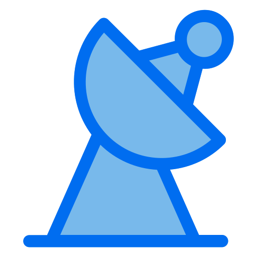 parabolische gerichte Generic Blue icon