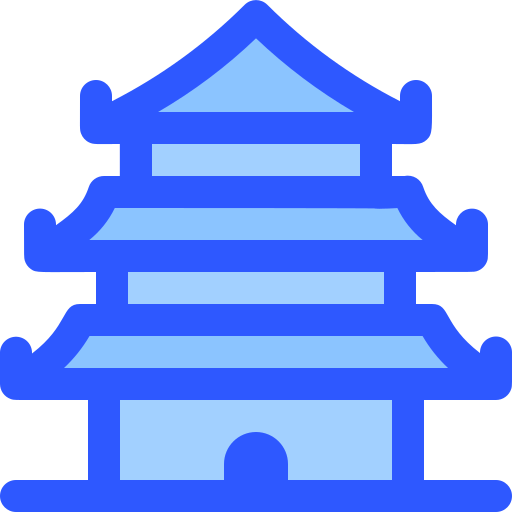 pagode Generic Blue Icône