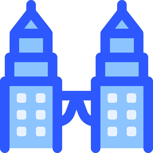 torre gemella petronas Generic Blue icona