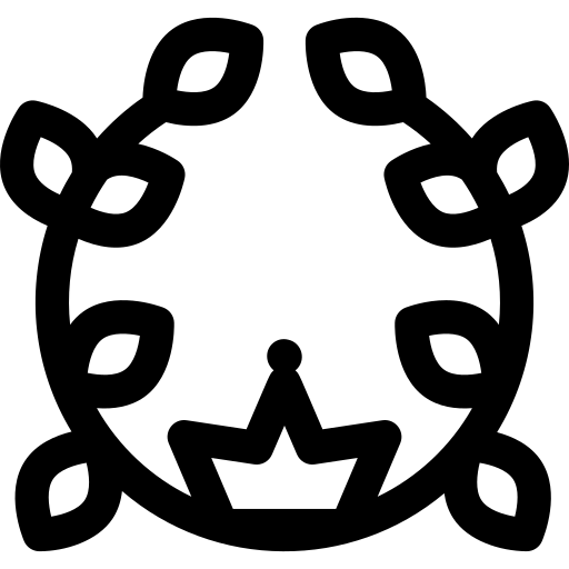 lauwerkrans Basic Rounded Lineal icoon