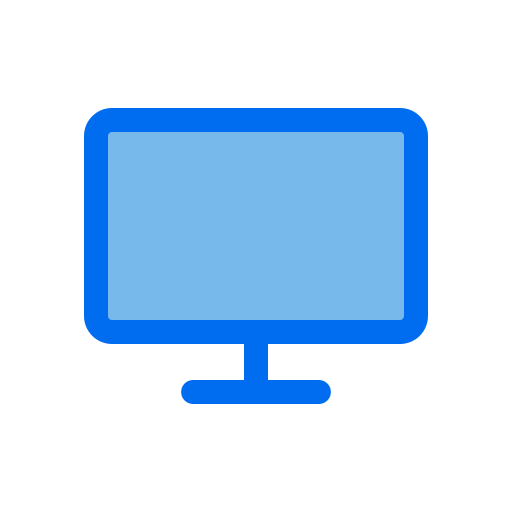 tv-monitor Generic Blue icoon