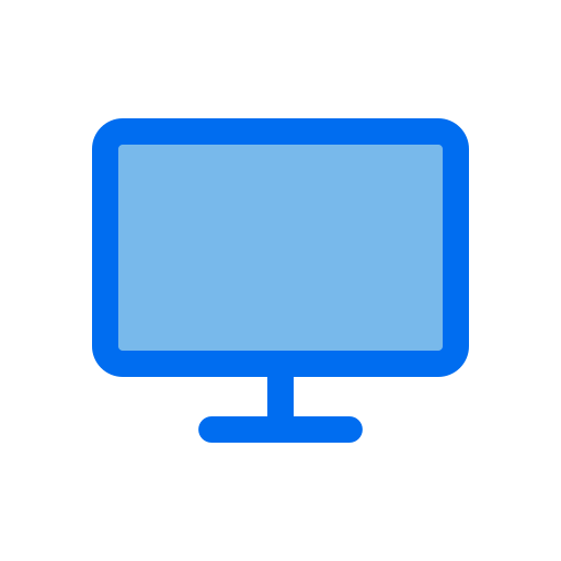 Tv monitor Generic Blue icon