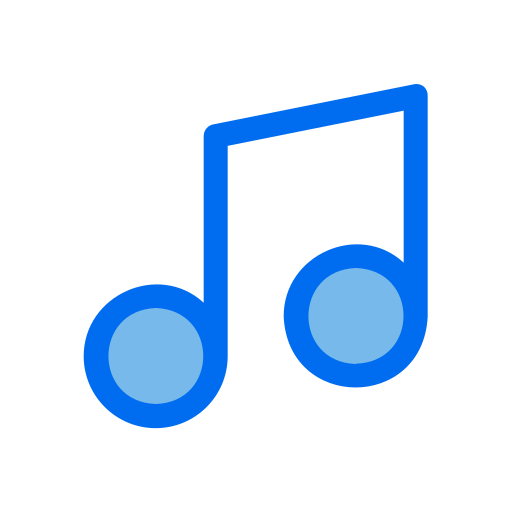 muziek teken Generic Blue icoon