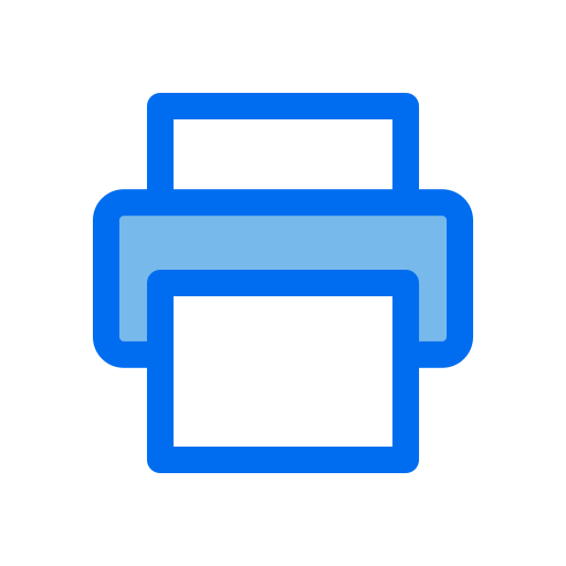 drukkers Generic Blue icoon