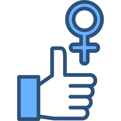 Feminism Generic Blue icon
