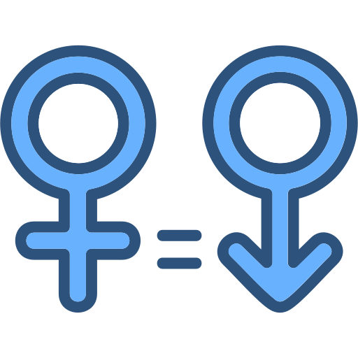 Гендерное равенство Generic Blue иконка