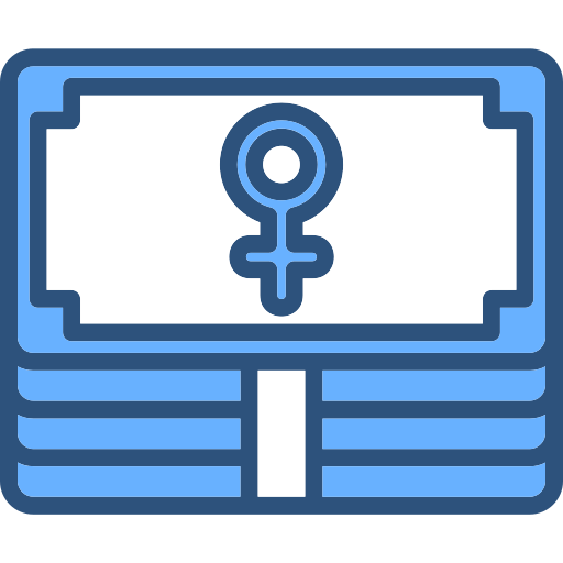 성별 임금 격차 Generic Blue icon