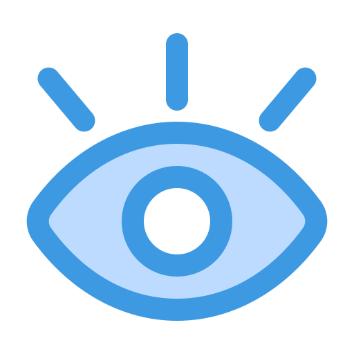 zichtbaarheid Generic Blue icoon